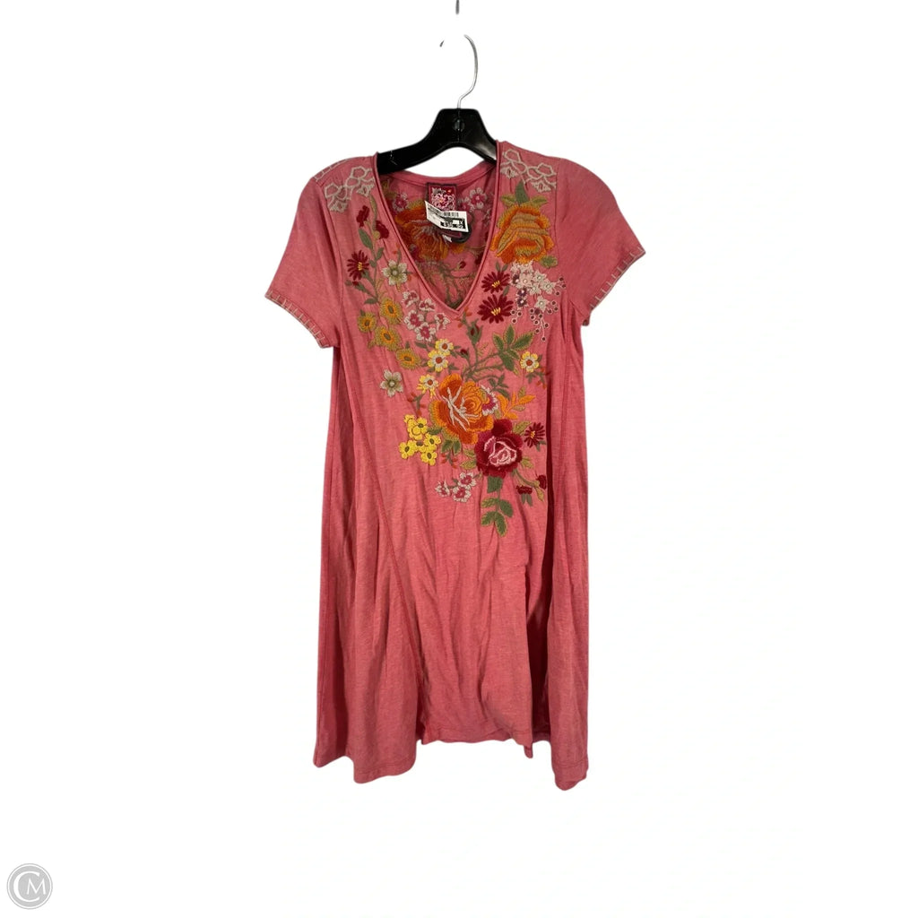 Dress Casual Short By Johnny Was In Pink, Size: Xs