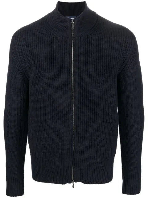 Drumohr wool zip-up cardigan