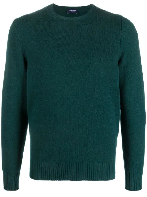 Drumohr crew-neck ribbed-trim sweater