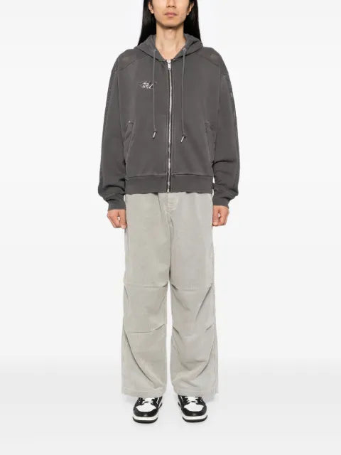 FIVE CM Patchwork hoodie
