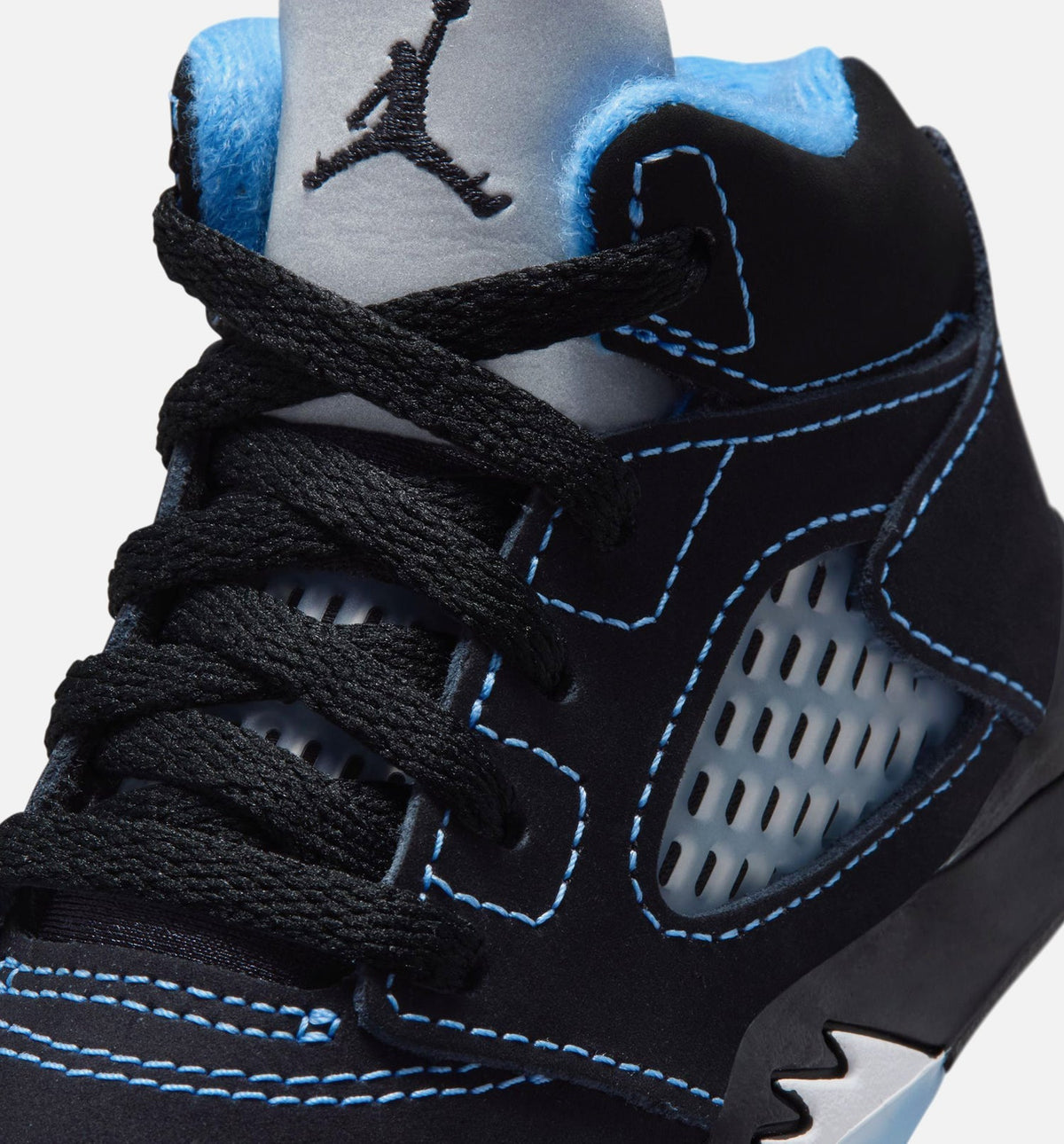 Air Jordan 5 Retro Black Carolina Infant Sneakers - Black/University Blue/White