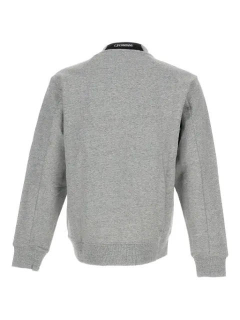 C.P. Company diagonal raised fleece crewneck lens sweatshirt