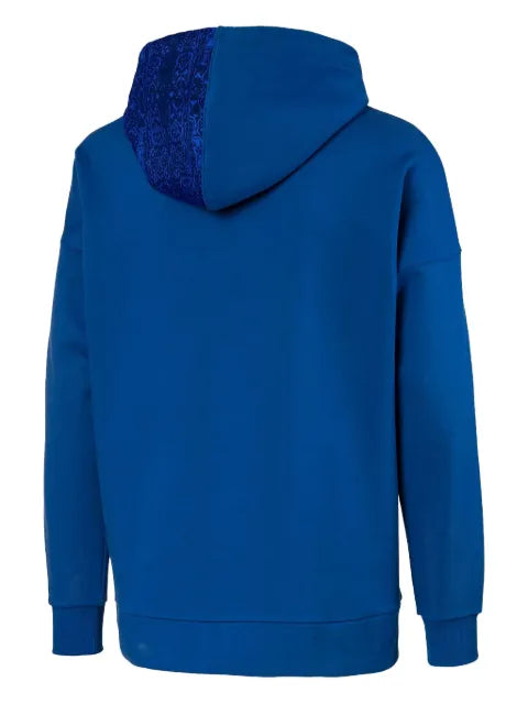 PUMA x Les Benjamins patterned-trim hoodie