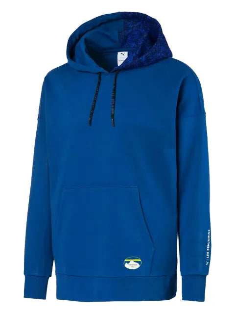 PUMA x Les Benjamins patterned-trim hoodie