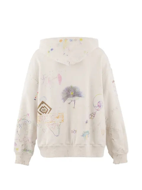 SAINT MXXXXXX Coco Double Face graphic-print hoodie