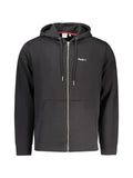 Pepe Jeans logo-embroidered zip-up hoodie