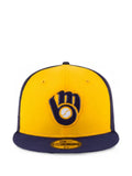 NEW ERA CAP 59FIFTY Milwaukee Brewers Authentic BP baseball cap