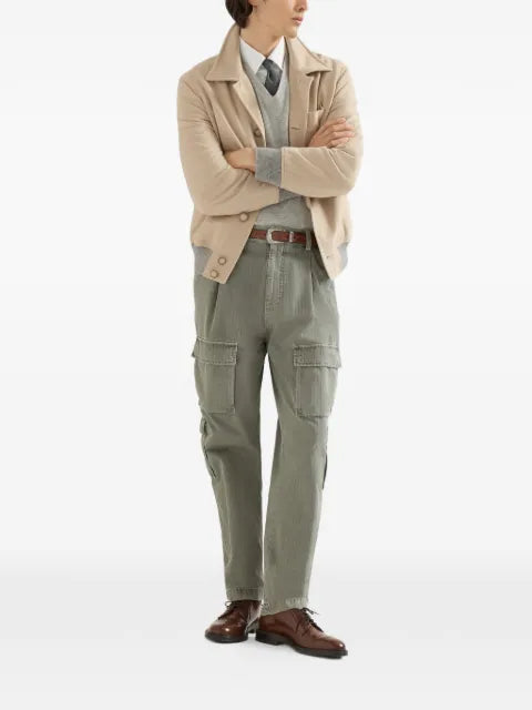 Brunello Cucinelli lightweight virgin-wool cloth outerwear jacket