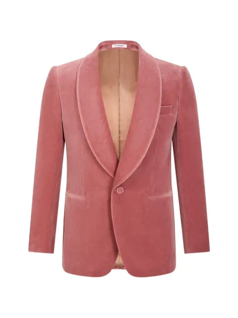 FURSAC shawl-lapel velvet blazer