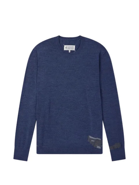 Maison Margiela patch-detail crew-neck sweater