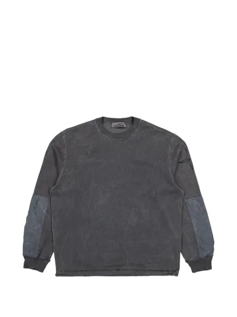 Stone Island Compass-logo panelled sweatshirt