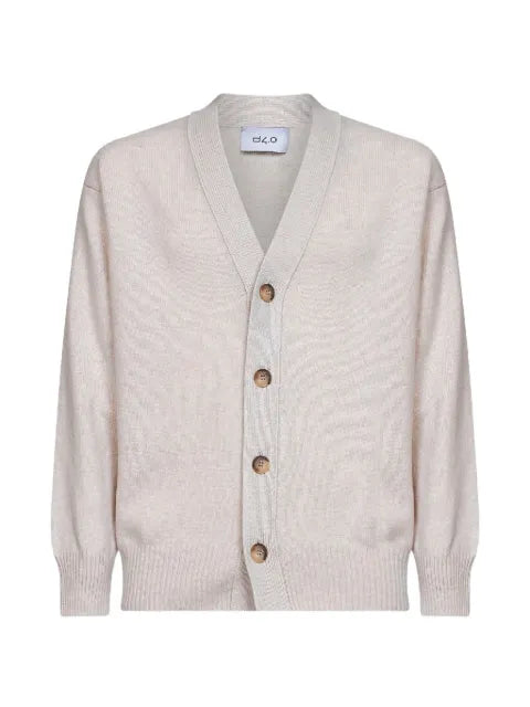 D4.0 button-up V-neck cardigan