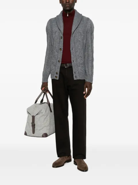 Gran Sasso quarter-zip wool sweater