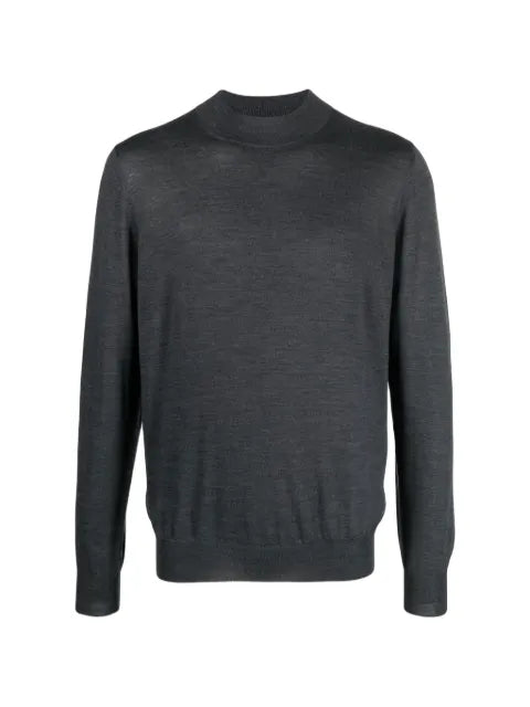 Barba fine-knit mock-neck sweater