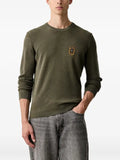 Aeronautica Militare logo-patch waffle-knit sweater