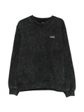 Daily Paper logo-print acid-wash sweater