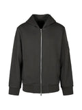 Moose Knuckles logo-patch zip-up hoodie