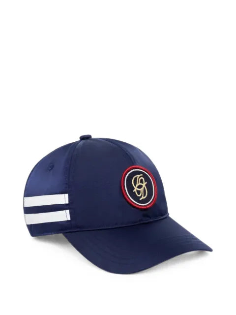 Drôle De Monsieur logo-patch striped cap