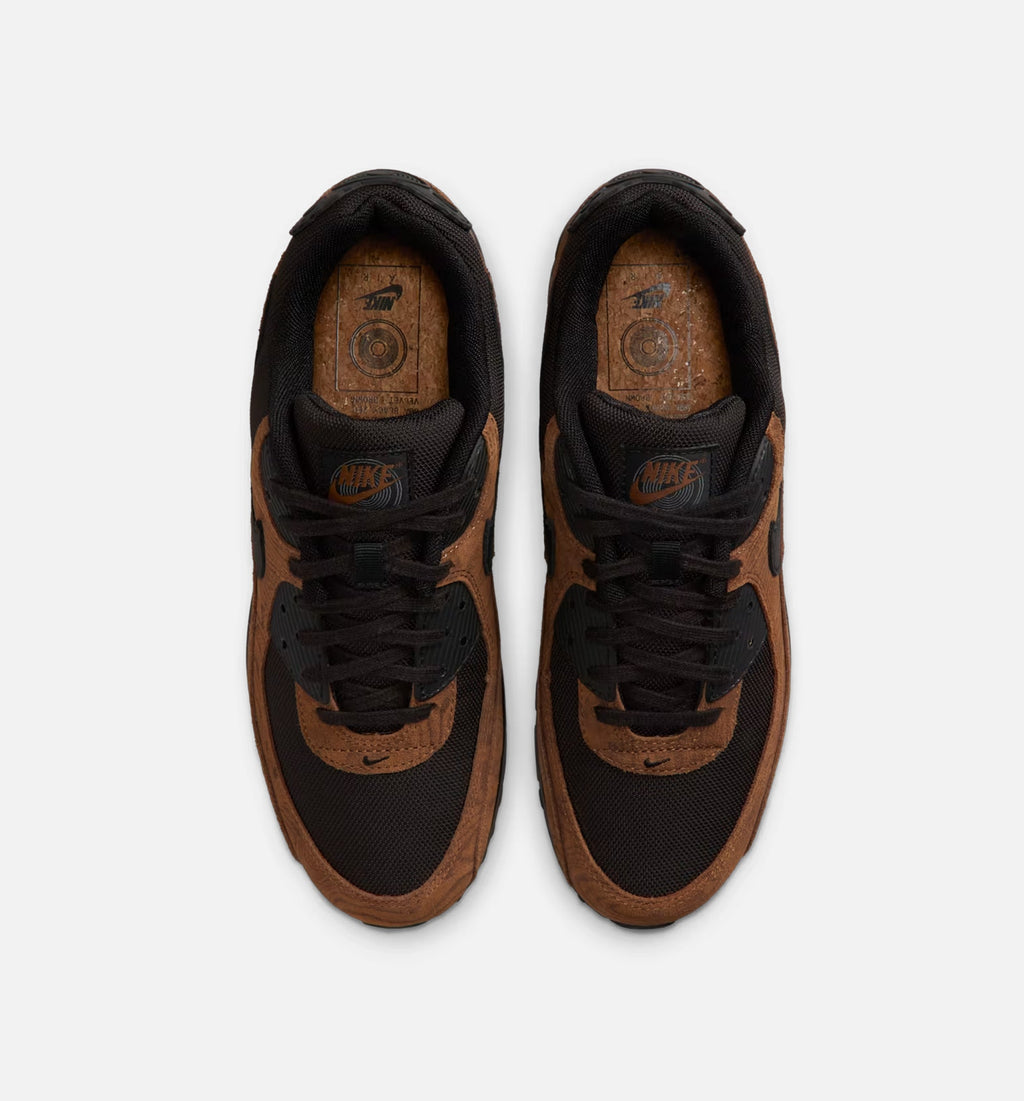 Nike Air Max 90 Premium Men's Sneakers - Light British Tan/Velvet Brown/Black