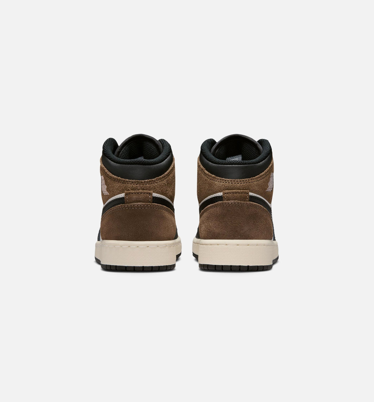 Air Jordan 1 Mid Grade School - Black/Phantom/Palomino/University Red