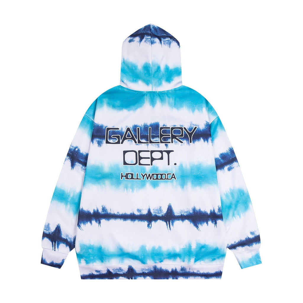 Gallery Dept Hoodie Loose Casual Hooded Striped Sweater