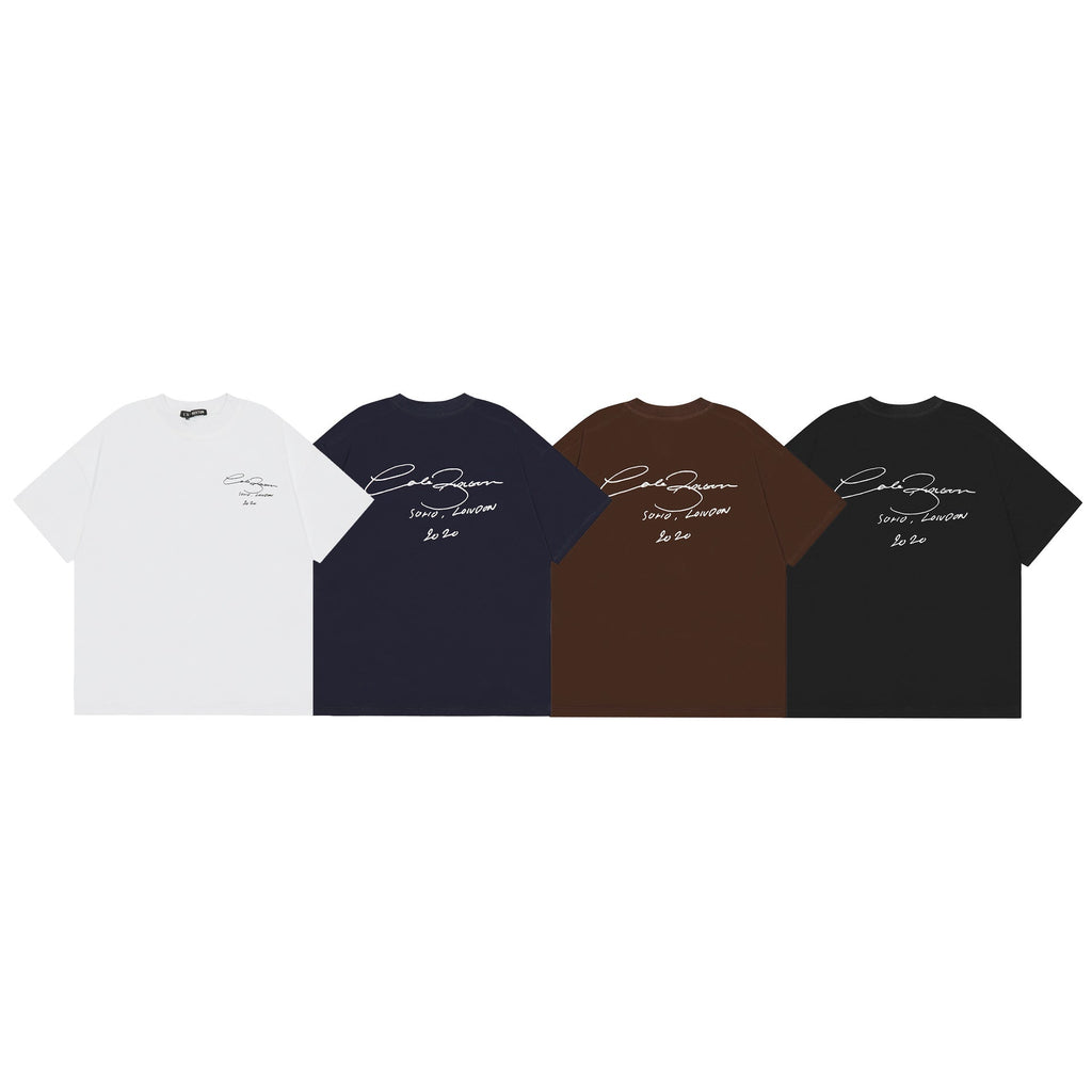 Cole Buxton Multi‑Slogan Graphic Oversized Tee Streetwear Unisex
