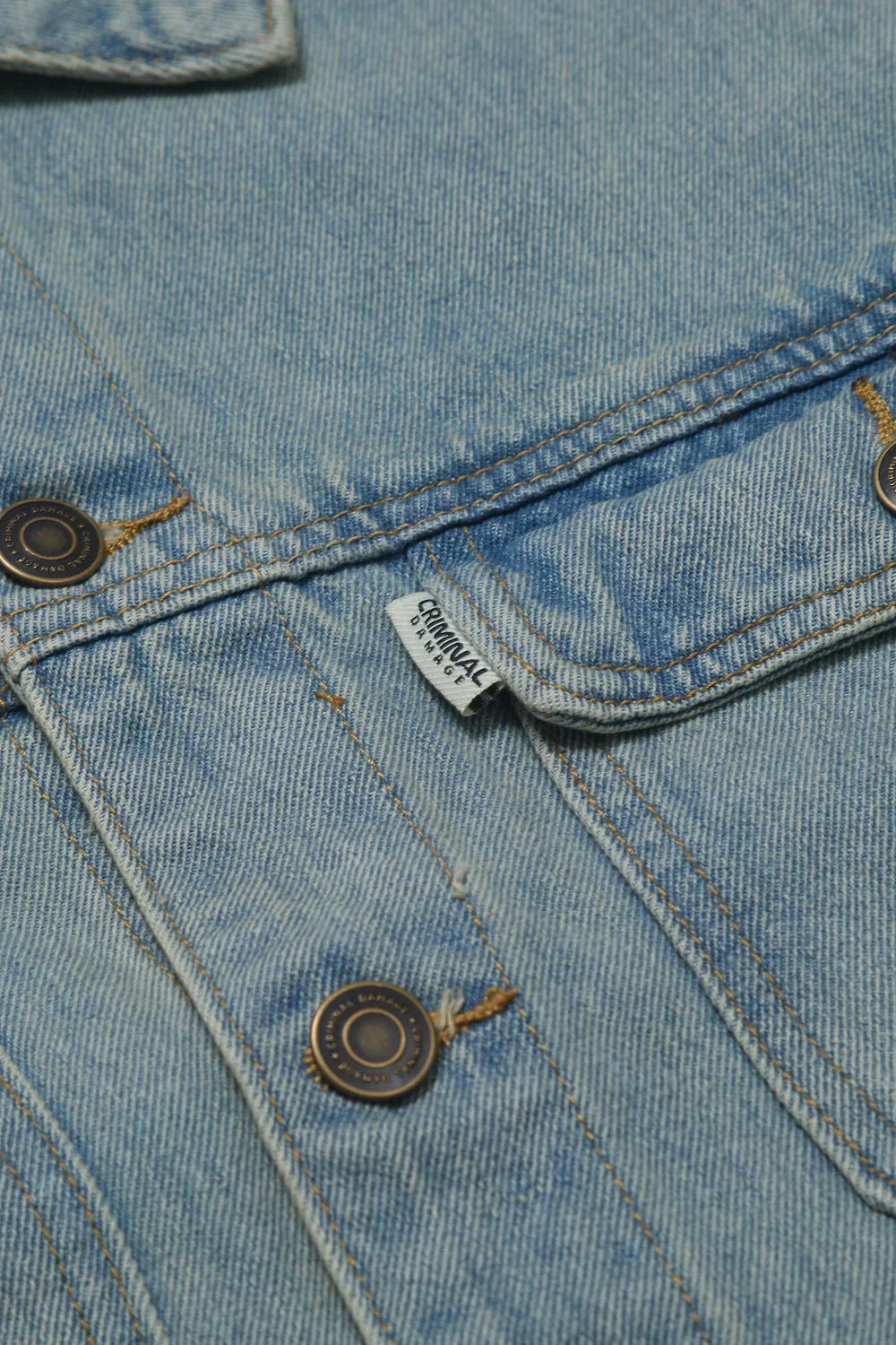Criminal Damage Wavy Denim Jacket