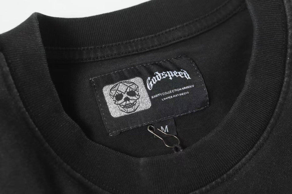 Godspeed Fortuna Astronaut Graphic T-Shirt - Black