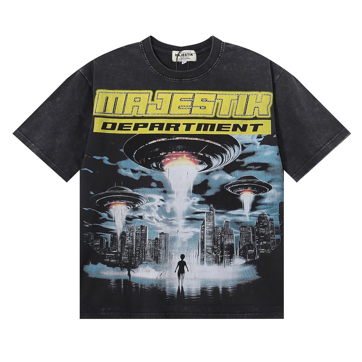 MAJESTIK 16 Department UFO Graphic T-Shirt