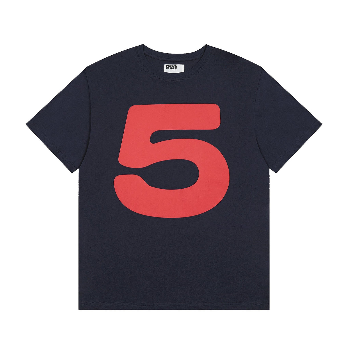 Sp5der Navy Number Graphic Short-Sleeve T-Shirt