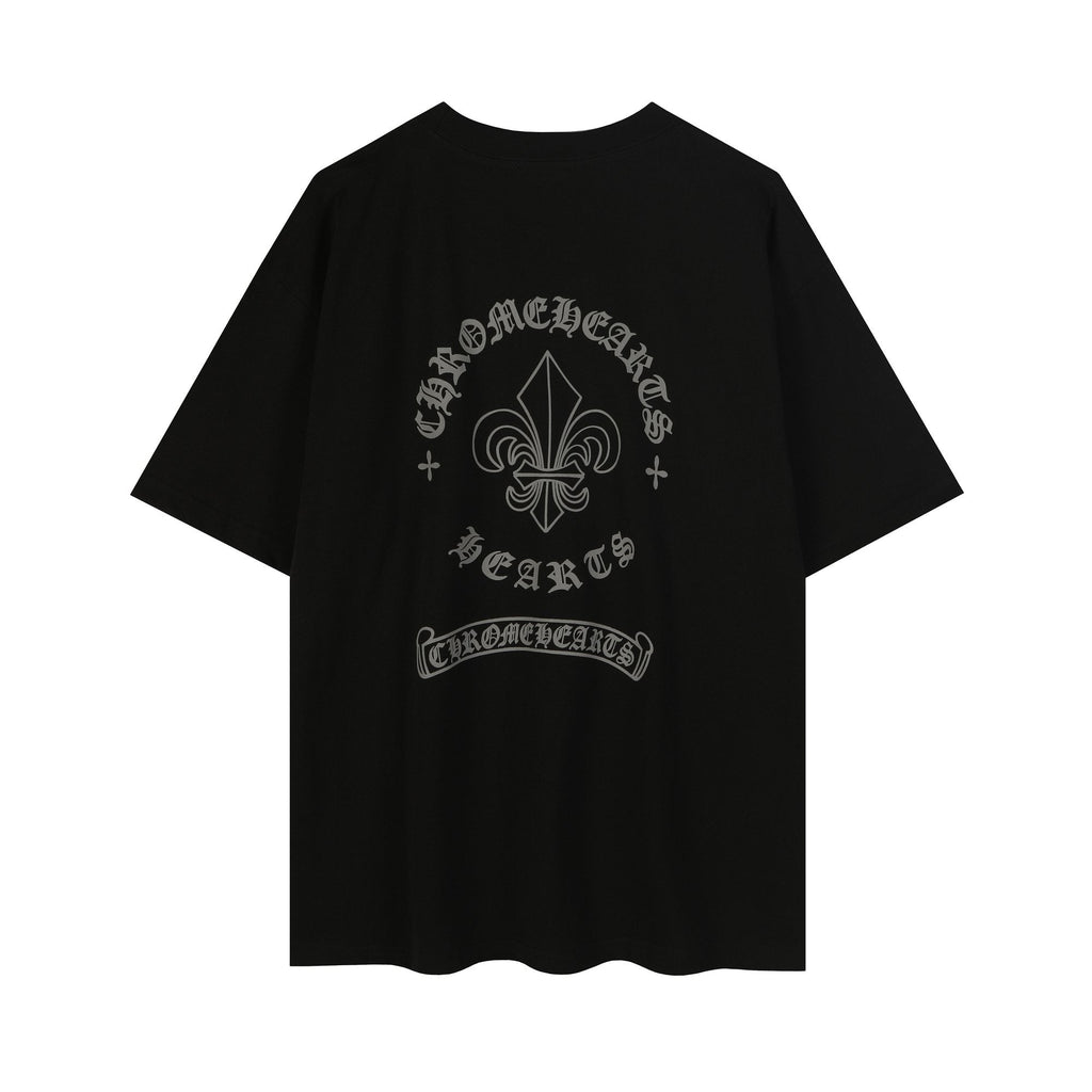 Chrome Hearts Fleur-De-Lis Crest Graphic T-Shirt