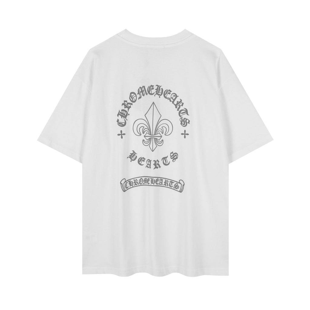 Chrome Hearts Fleur-De-Lis Crest Graphic T-Shirt