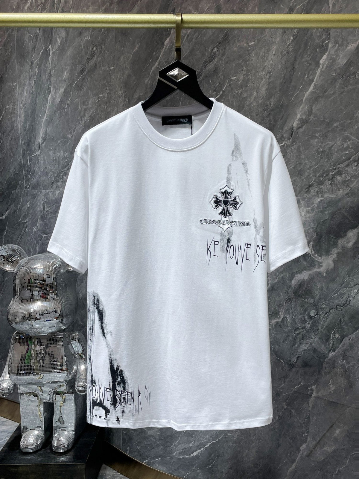Chrome Hearts Floral Cross Graphic T-Shirt