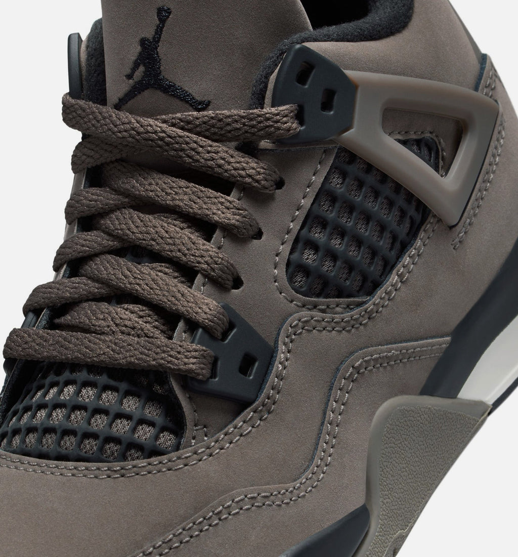 Air Jordan 4 Retro Cave Stone and Black Preschool Lifestyle Shoes - Cave Stone/Black/Moon Particle