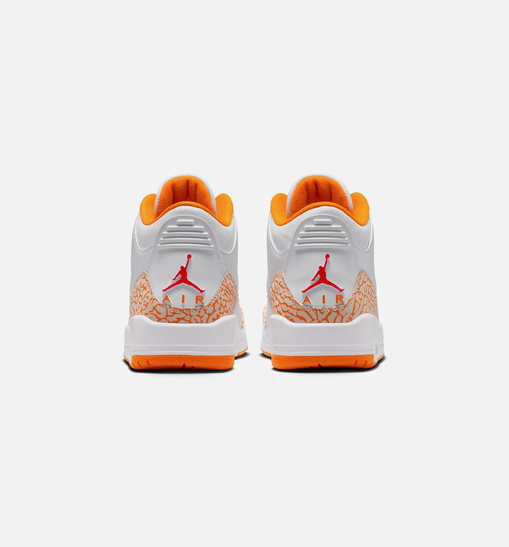 Air Jordan 3 Retro Orange Citrus Women's Shoes - White Multicolor