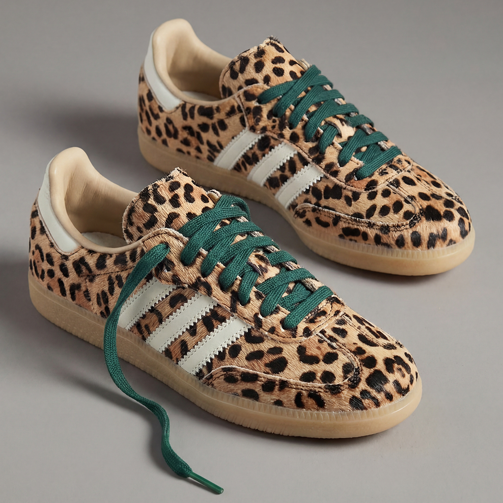 adidas Samba OG Leopard Magic Beige Women's