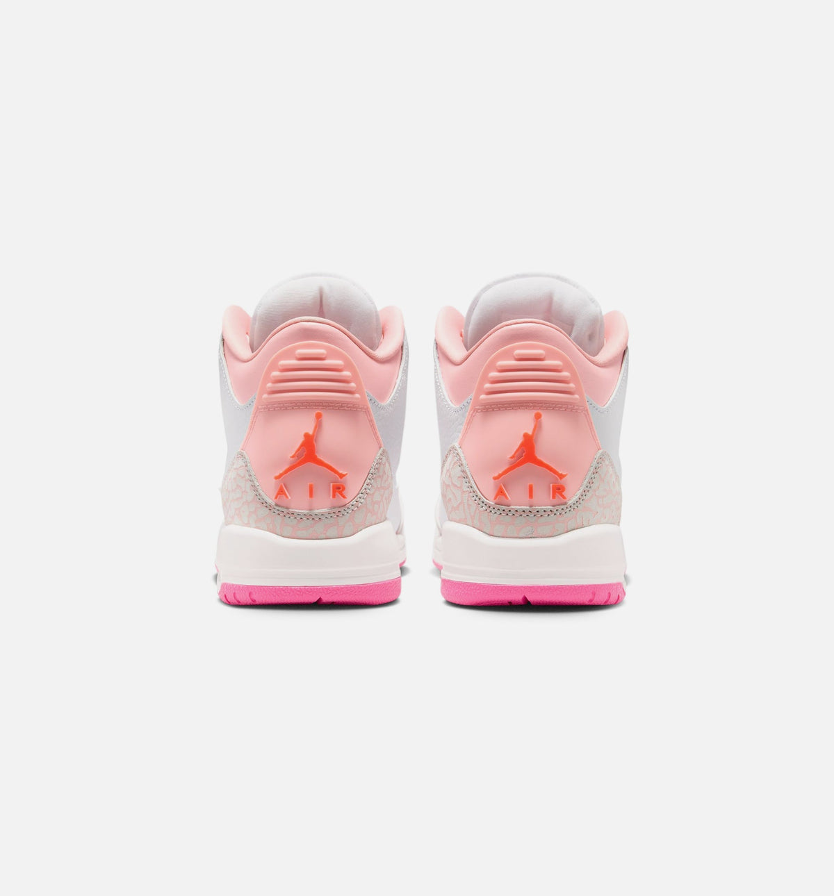 Air Jordan 3 Retro Spring Flowers Grade School Shoes - Pearl Pink Pink Bloom Pink Glow Hyper Orange