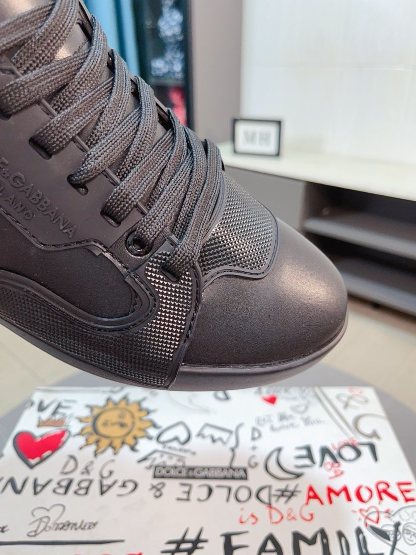 Dolce & Gabbana Dark High-Top Sneakers