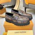 Louis Vuitton Men's Checkered Lug Sole Loafers