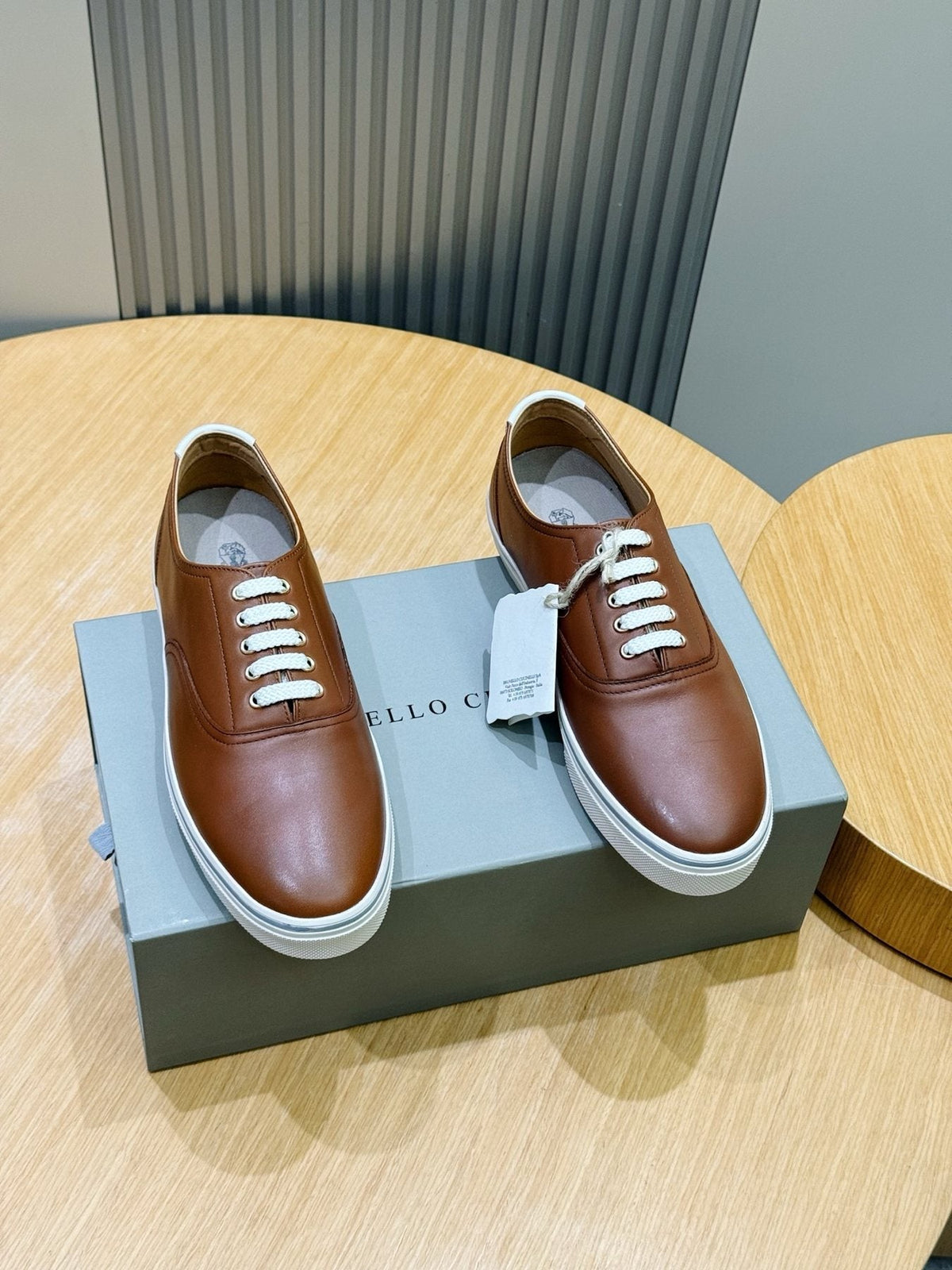 Brunello Cucinelli Leather Low-Top Sneakers