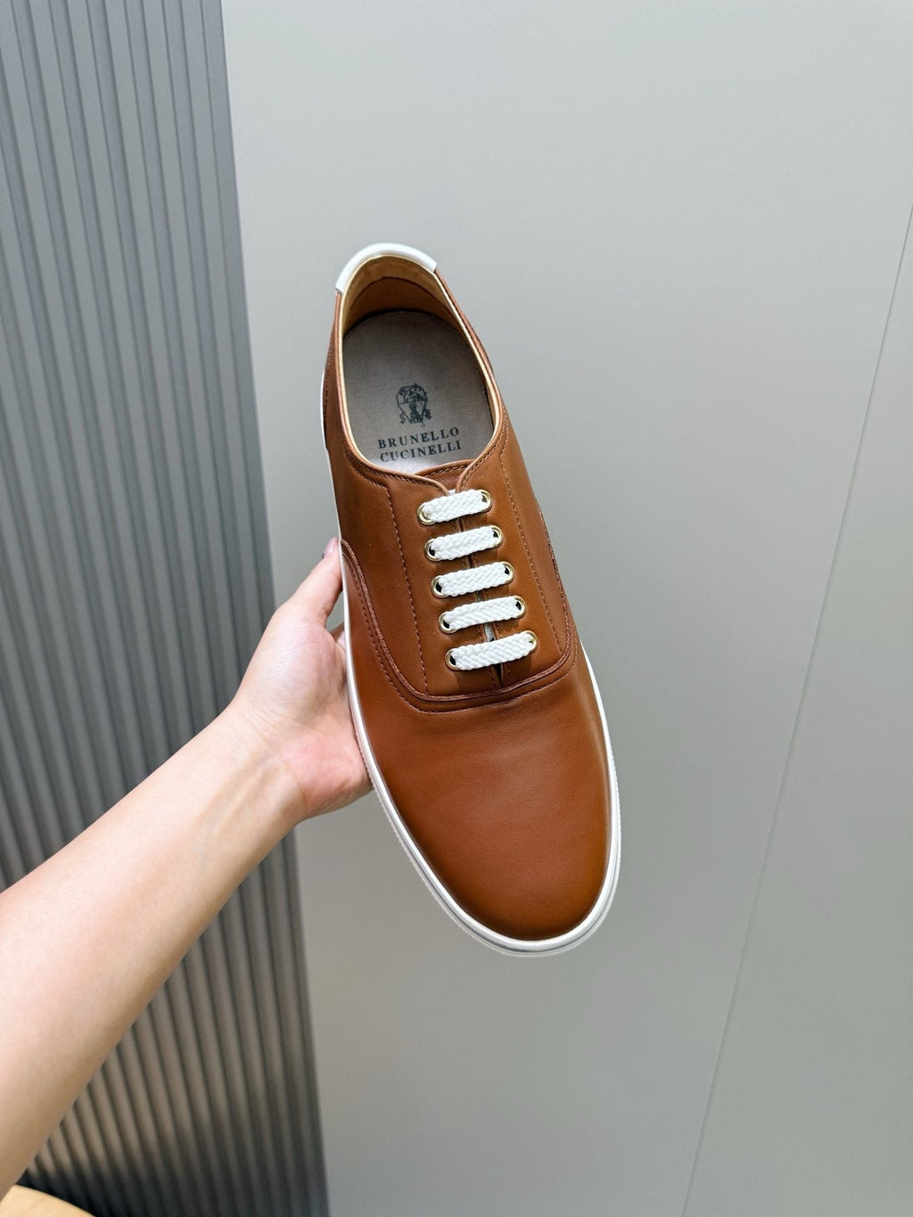 Brunello Cucinelli Leather Low-Top Sneakers
