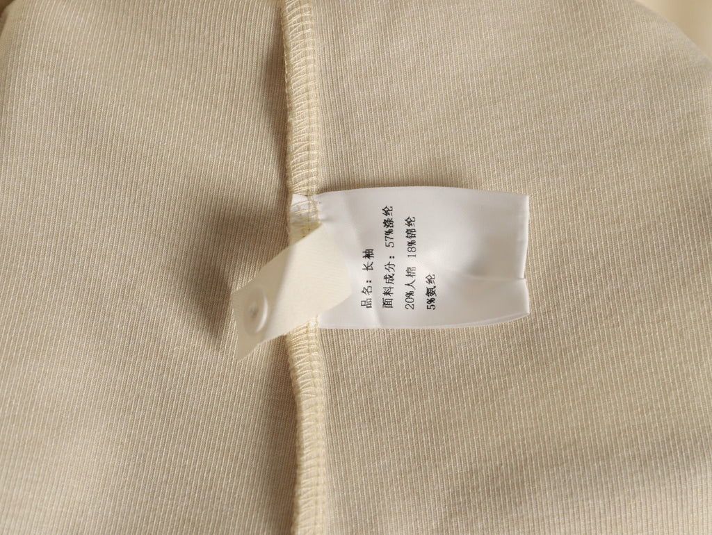 Burberry Equestrian-Detail Check Elbow-Patch Long-Sleeve Top - Cream